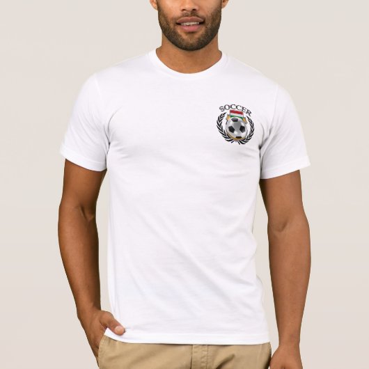 ハンガリーのサッカー2016ファンのギア Tシャツ (正面)