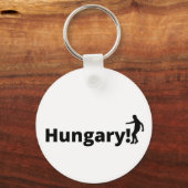 ハンガリーのサッカー キーホルダー (正面)