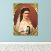 ハンガリーのバイエルンのエリザベス皇后 キャンバスプリント (インサイチュ (ウッドフロア))