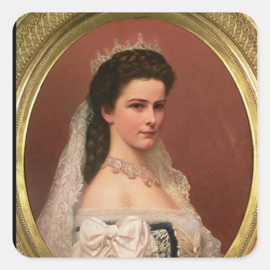 ハンガリーのバイエルンのエリザベス皇后 スクエアシール (正面)