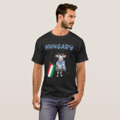 ハンガリーのファン ハンガリー 牛 Tシャツ (正面フル)