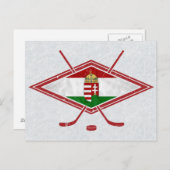 ハンガリーのマグヤールホッケーロゴ ポストカード (正面/裏面)