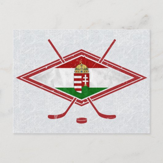 ハンガリーのマグヤールホッケーロゴ ポストカード (正面)