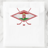 ハンガリーのマグヤールホッケーロゴ 長方形シール (バッグ)