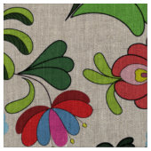 ハンガリーのマチョー刺繍柄 ファブリック (クローズアップ)