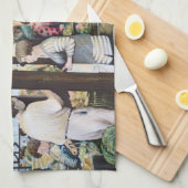 ハンガリーのミスコルクの農家市場 キッチンタオル (四つ折り)