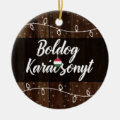 ハンガリーのメリークリスマスBoldog Karácsonyt セラミックオーナメント (正面)