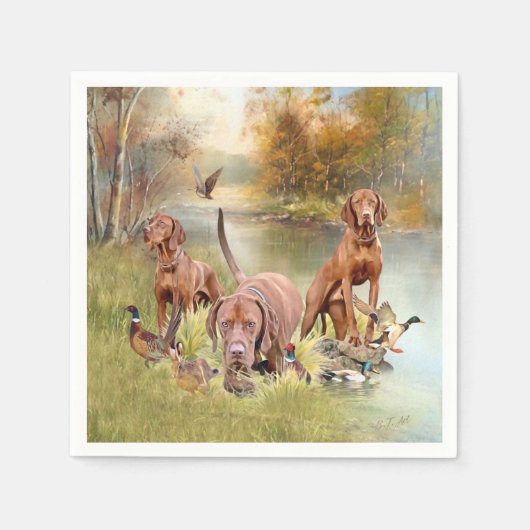 ハンガリーのヴィツラの多才な貴族 スタンダードカクテルナプキン (正面)