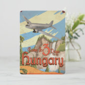 ハンガリーのヴィンテージ旅行ポスター 招待状 (スタンド正面)