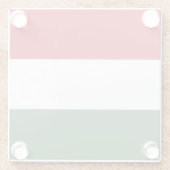 ハンガリーの国旗 ガラスコースター (裏面)