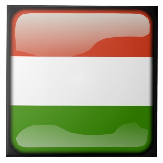 ハンガリーの国旗 タイル (正面)