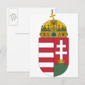 ハンガリーの国章 ポストカード (正面/裏面)