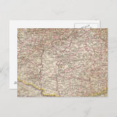 ハンガリーの地図 ポストカード (正面/裏面)