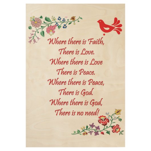 ハンガリーの家の賛美するFolkart ウッドポスター (正面)