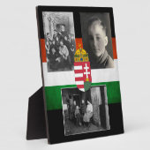 ハンガリーの家族（写真3枚） フォトプラーク (側面)