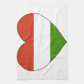 ハンガリーの旗のシンプル キッチンタオル (縦)