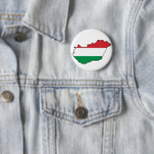 ハンガリーの旗の地図HU 缶バッジ (インサイチュ)