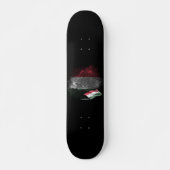 ハンガリーの旗 スケートボード (正面)