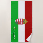 ハンガリーの旗 ビーチタオル (正面)