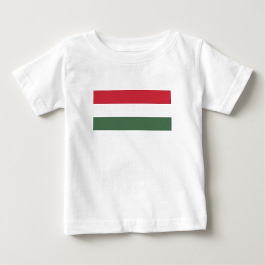 ハンガリーの旗 ベビーTシャツ (正面)
