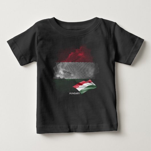 ハンガリーの旗 ベビーTシャツ (正面)