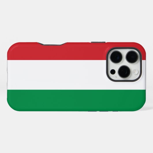 ハンガリーの旗 iPhoneケース (裏面横)