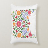 ハンガリーの民俗パターン- Kalocsaの刺繍の花 アクセントクッション (正面(垂直))