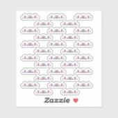 ハンガリーの民族花柄パターン シール (シート)