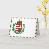 ハンガリーの海軍艦旗 カード (黄色い花)