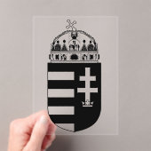 ハンガリーの紋章 アクリル招待状 (インサイチュ (ポータブル))