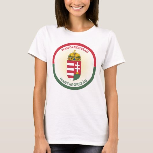 ハンガリーの紋章 サークル Tシャツ (正面)