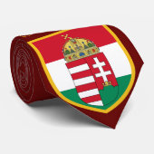 ハンガリーの美しい旗-コートの腕 ネクタイ (ロール)