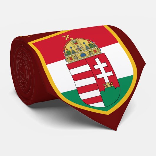 ハンガリーの美しい旗-コートの腕 ネクタイ (ロール)