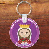 ハンガリーの聖エリザベス キーホルダー (正面)