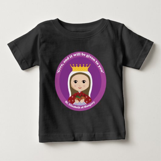 ハンガリーの聖エリザベス ベビーTシャツ (正面)