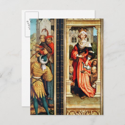 ハンガリーの聖エリザベス ポストカード (正面/裏面)