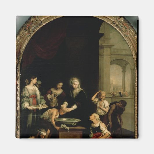 ハンガリーの聖エリザベス マグネット (正面)