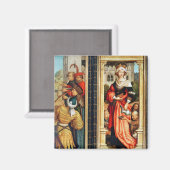 ハンガリーの聖エリザベス マグネット (正面/裏面)