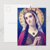 ハンガリーの聖エリザベト ポストカード (正面/裏面)