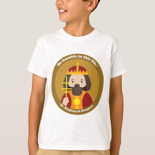 ハンガリーの聖スティーブン Tシャツ (正面)
