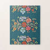 ハンガリーの花の模様 ジグソーパズル (縦)