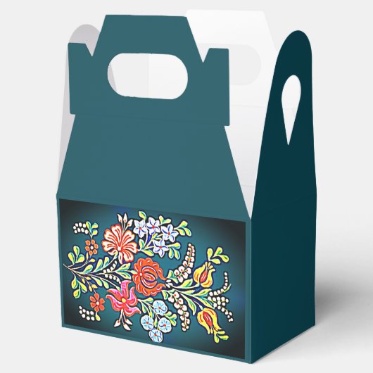 ハンガリーの花の模様 フェイバーボックス (オープン)