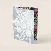 ハンガリーの花 – シルバー 箔カード (正面)