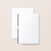 ハンガリーの花 – シルバー 箔カード (裏面封筒付き)