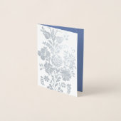 ハンガリーの花 – シルバー 箔カード (正面)