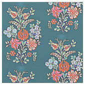 ハンガリーの花 ファブリック (クローズアップ)