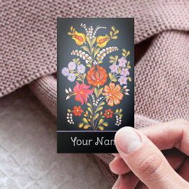 ハンガリーの花 – 鮮やか色 名刺