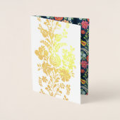 ハンガリーの花-黄金の贅沢品 箔カード (正面)