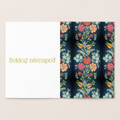 ハンガリーの花-黄金の贅沢品 箔カード (内部)