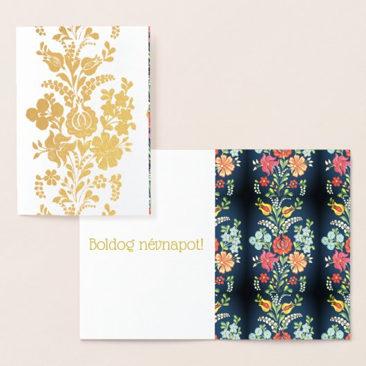 ハンガリーの花-黄金の贅沢品 箔カード (ディスプレー)